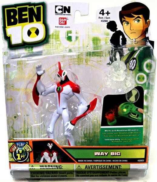2011 Ben 10 Way Big 4-inch Action Figure Bandai MISP With