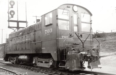 RDG reading railroad DS-44-1000 703 b-w railroad slide | eBay