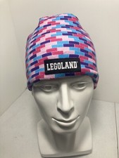 Lego land winter hat beanie reversible pink and gray