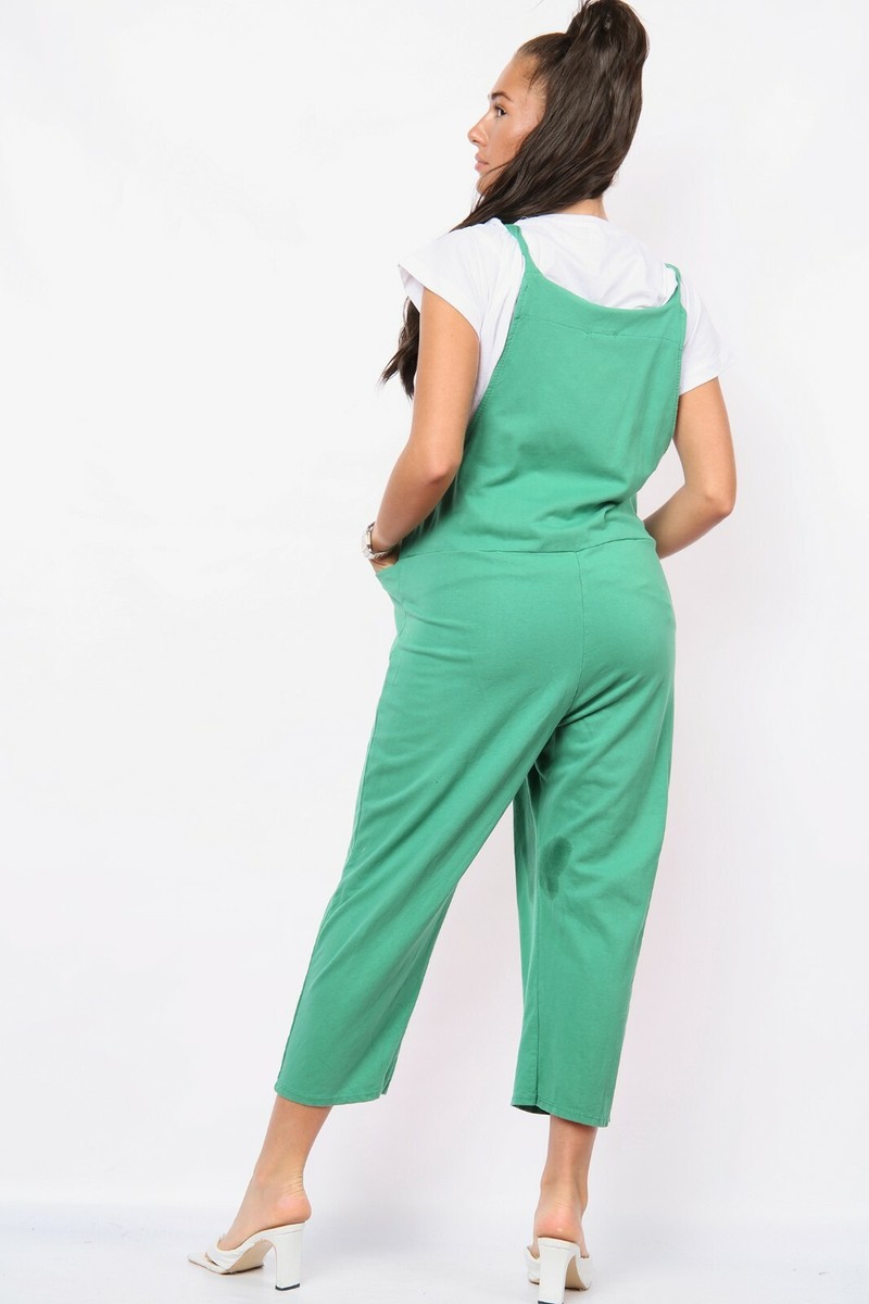 Women Dungarees Ladies Italian Lagenlook Tie Dye Splash Print