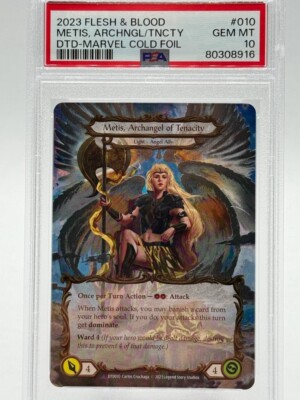 Flesh and Blood Metis, Archangel of Tenacity Marvel Cold Foil PSA