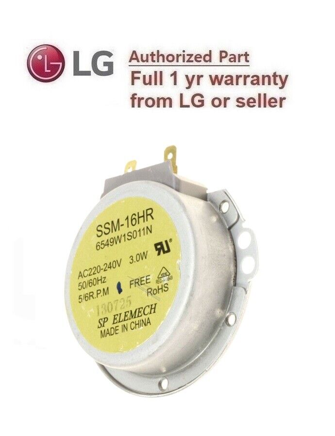 LG GENUINE PART #6549W1S011N Microwave Synchronous Motor A9T-AUTO A9T-ULTRA