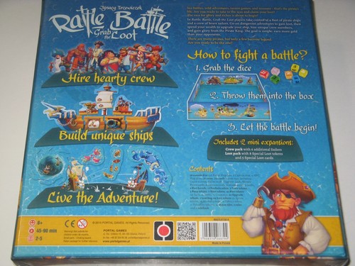 Rattle,Battle,Grab the Loot+expansion NEW SW pirate dice&board game - Picture 2 of 4