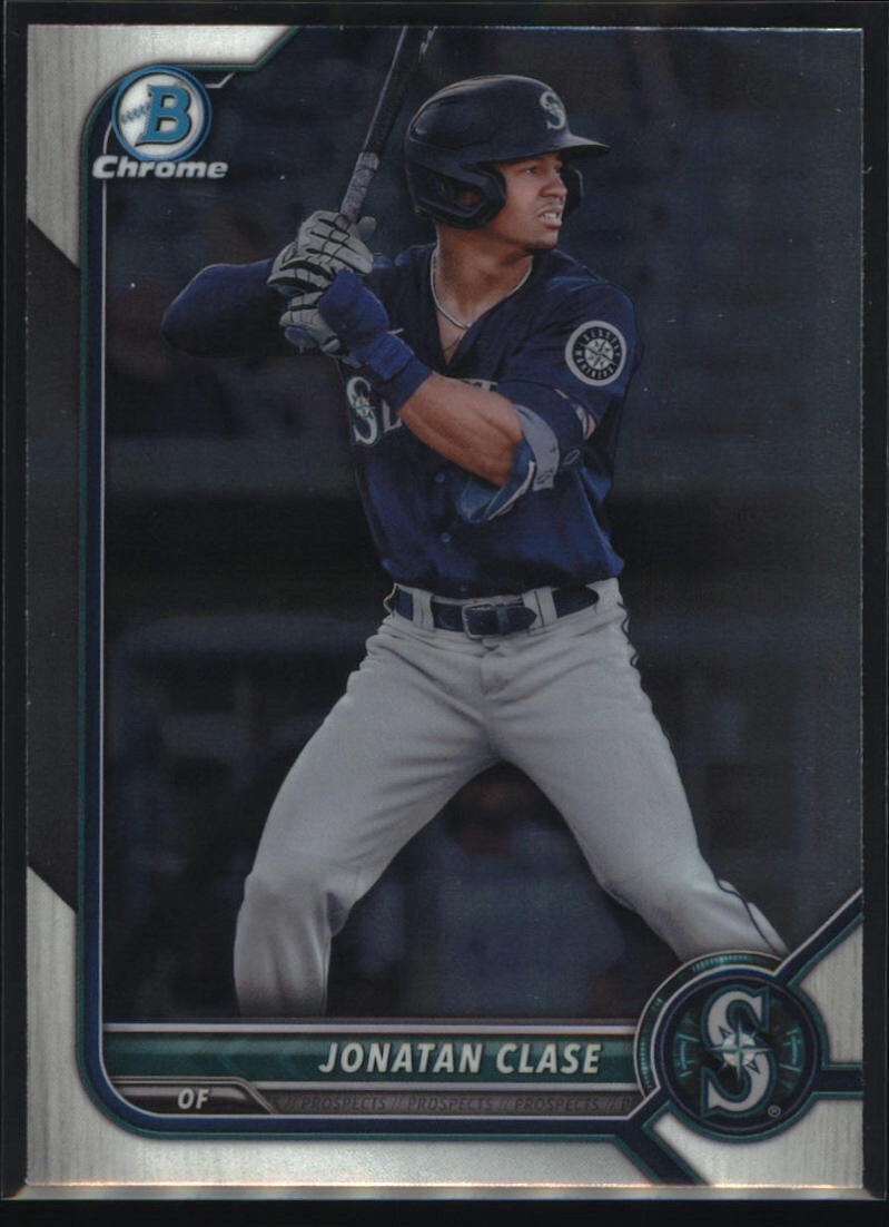 2022 Bowman Draft - #BDC-30 Jonatan Clase Prospect Chrome Mariners