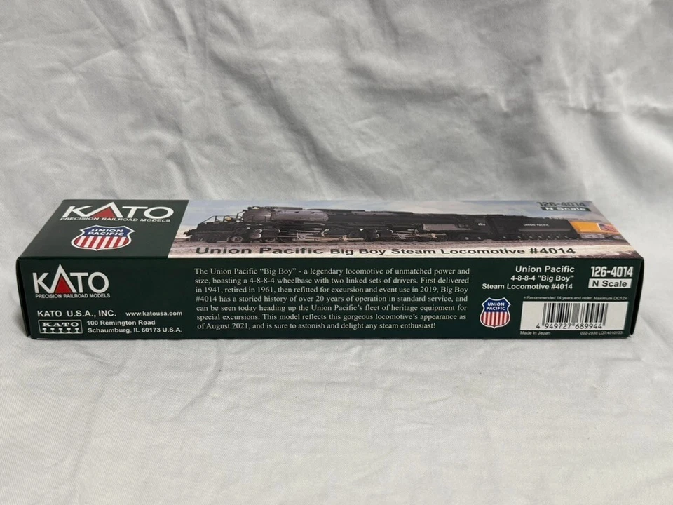 KATO N Gauge 126-4014 Union Pacific Railroad Big Boy #4014 Locomotive Model - image 2 of 4