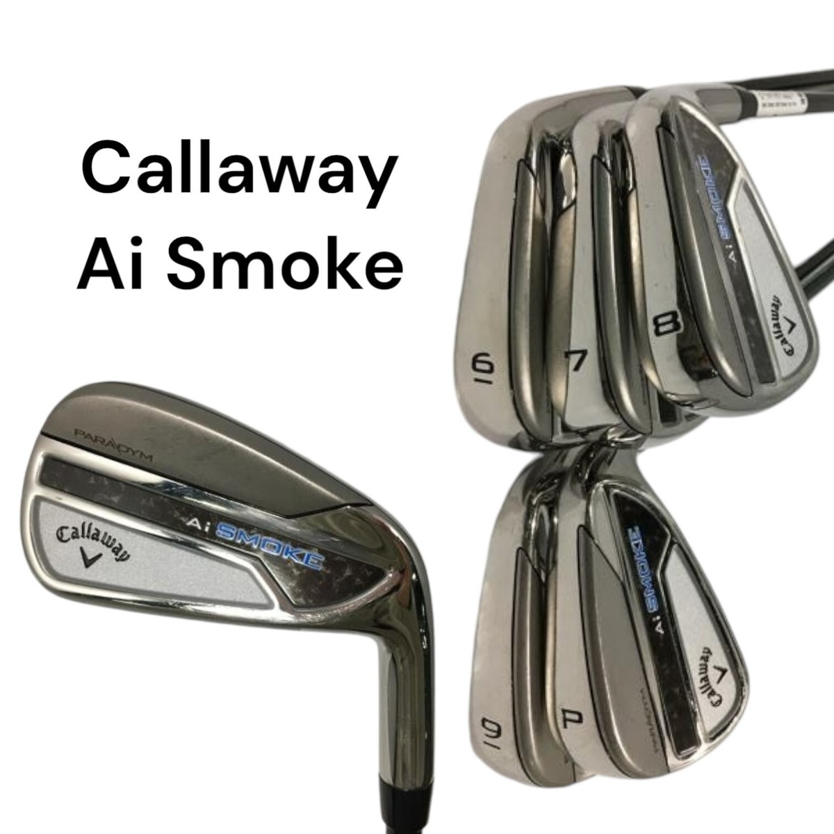 【レフティ】Ai SMOKE IRON TENSEI 50 for CW R Callaway] Ai smoke Iron Set 5pcs 6-7-8-9-Pw Shaft TENSEI 50