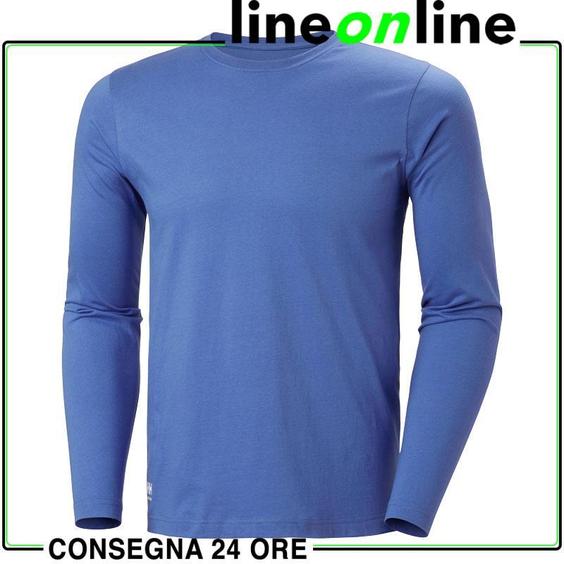 Maglietta da lavoro Helly Hansen Classic Longsleeve 79169-Azzurro-XXL