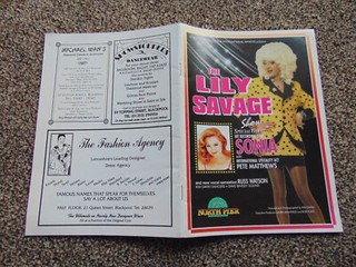 The Lily Savage Show theatre programme (North Pier 1996 Blackpool Paul O'Grady)