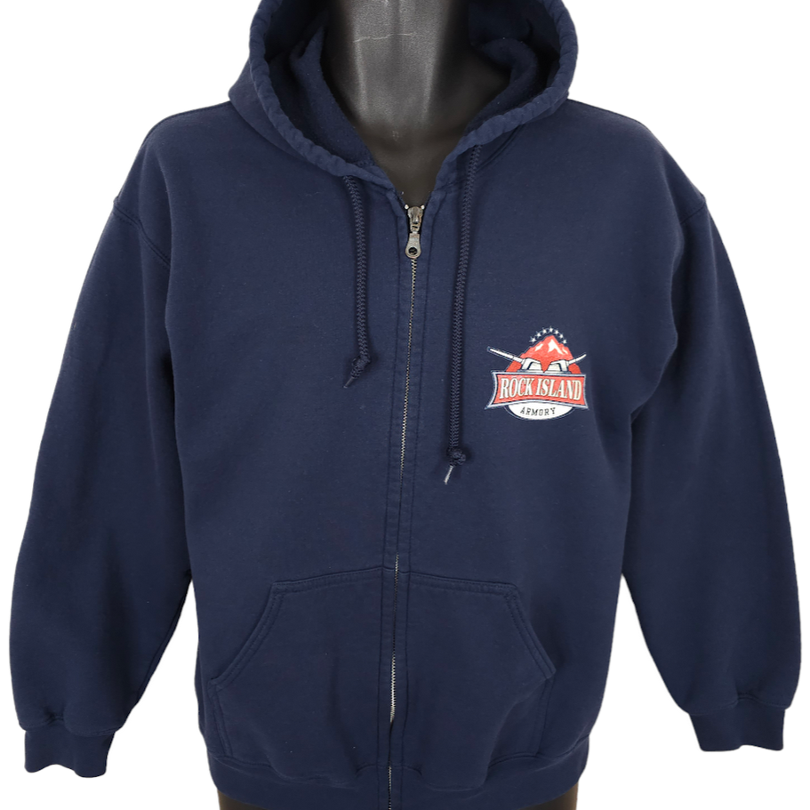 Rock Island Armory Sweatshirt Hoodie Mens Size Small Blue 2nd