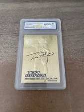 2000 FLEER ULTRA 23KT GOLD TOM BRADY BLUE METALLIC ROOKIE WCG 10 GEM