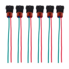 6pcs Fuel Injector Connector Clips For Nissan 300ZX Turbo 84-87 Pigtail Harness