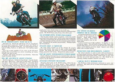 SUZUKI Brochure TC250 T20 X-6 Scrambler 1965 1966 1967 1968 & 1969