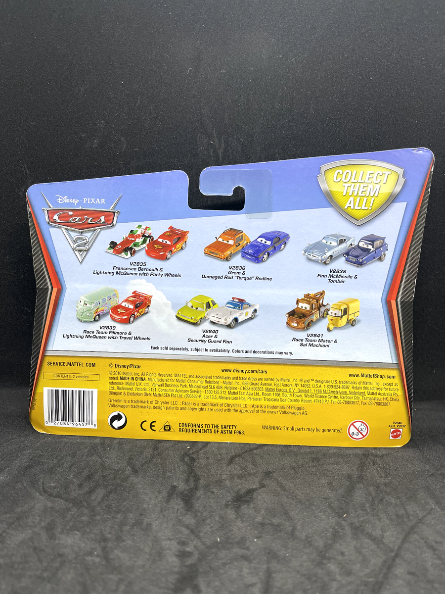 Disney Pixar Cars 2 - Exclusive Vehicle Acer-Security Guard Finn