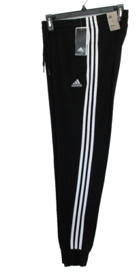 Adidas 3-Stripes Single Jersey Pants Black/White Clothing L46030  