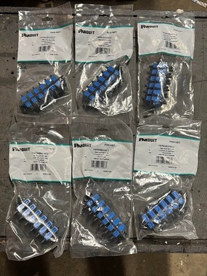 Qty 6 -Panduit FAP6WBUDSCZ Compatible 12 Port SC SM UPC Duplex Adapter - NEW