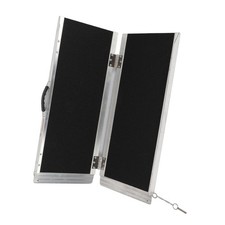 Aluminum Alloy Folding Wheelchair Ramp Portable Non Slip Wheelchair Ramp Wit BL