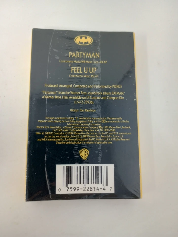 Prince - PARTYMAN Single (Cassette Tape, 1989) From The Batman Soundtrack NEW - Image 2 of 4