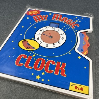 VTG 2001 Learn To Tell Time My Magic Clock By Troll Homeschooling Educate SEALED