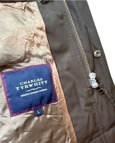 Charles Tyrwhitt Field Jacket Mens Size Large Cotton Blend Utility Coat Casual image 2