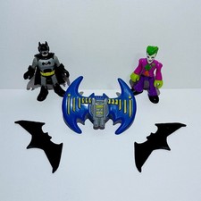 Batman Imaginext Toy Bundle Includes Figures & Accessories The Joker Jet Pack VG