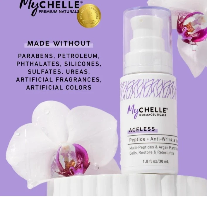 ¡NUEVO! MyChelle Péptido Egeless + Antiarrugas con Suero de Tallo de Planta de Argán - 1.0 fl. oz Foto 2 de 4