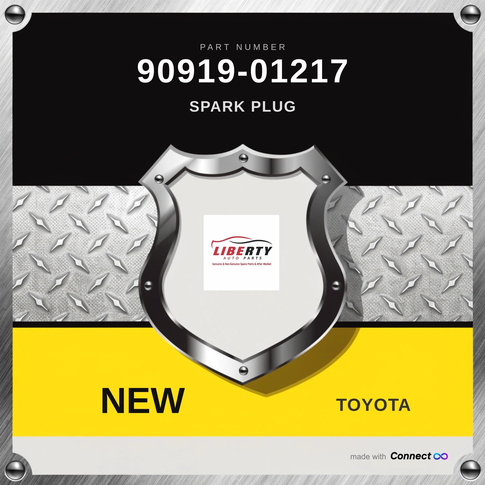 Genuine 2001-2015 Toyota Prius Spark Plug 90919-01217