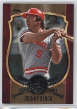 2015 Topps First Home Run Series 2 Gold Johnny Bench #FHR-7 HOF 1o3