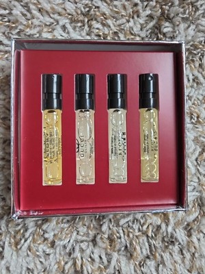 4PC GUCCI GIFT SET BOX Guilty, Bloom, Gorgeous Gardenia, Jasmine Sample Sprays