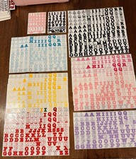 Creative Memories BOLD ABC 123 Stickers Alphabet 42 Partial sets in all colors 