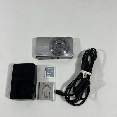 Sony Cyber-Shot DSC-W690 16.1MP Digital Camera 10x Zoom Camera - Silver  TESTED