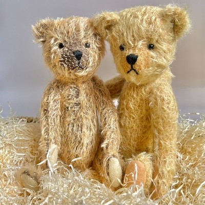 Teddybär Nähset oder Schnittmuster traditionell Mohair Bailey 25 cm Gelenkbär