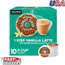 The Original Donut Shop Vanilla Latte Flavored K-Cup Coffee Pods 10 Count