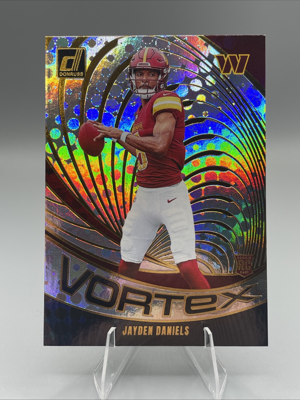 2024 Panini Donruss Vortex Jayden Daniels #VOR-JDA Rookie RC