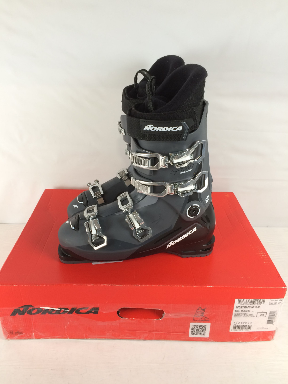 SALOMON Scarponi da sci uomo Excellent Nordica Sportmachine 3 80 antracite nero bianco M29