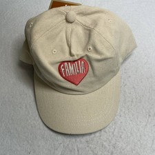 Latino Heritage Month Familia Kids Baseball Cap Off-White Adjustable Tab