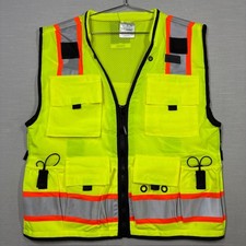 Kishigo High Visibility Surveyors Safety Vest  S5000 Mens Size Medium