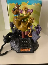 Cartoon Network Scooby-Doo & Shaggy Telemania Vintage Telephone Working READ