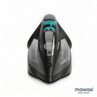 mawaa DampfbüGeleisen 2400W Keramiksohle 350Ml Anti-Kalk Schwarz