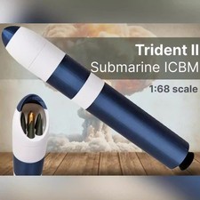 1:68 Lockheed Trident II (D-5) Missile Model 20cm 3D Printed Military Collection