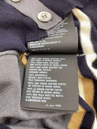 PRADA / Cardigan (Thin) / Size 44 / Wool / Gray / Striped / AMAS 2019 332 UMC103 thumbnail 5