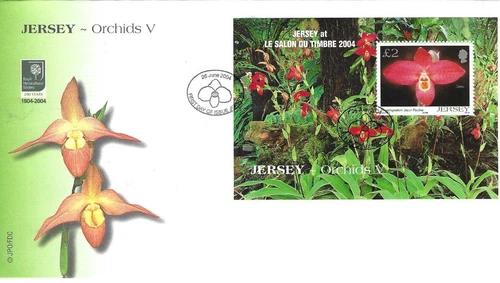 Jersey Comm/FDC - Orchids V - Jersey -  2004  (JES334)