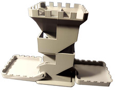 Folding Dice Tower, Dice Castle,Dice Roller, Tray, Dungeons and Dragons, DnD,RPG