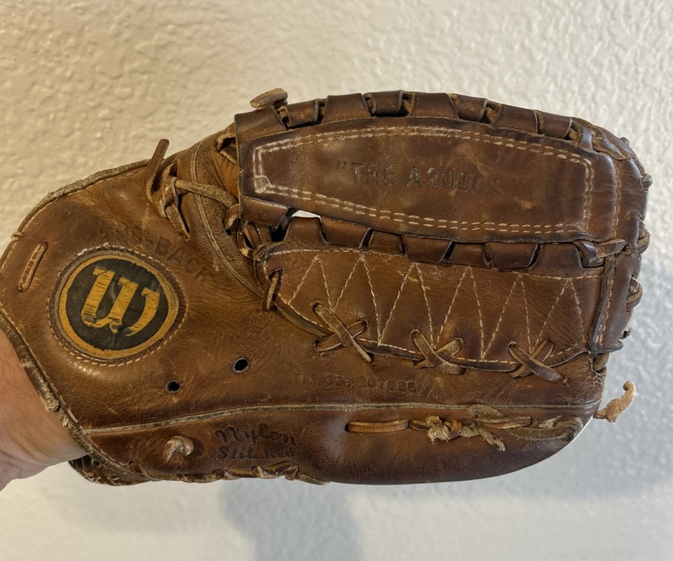Gant de baseball Wilson A2000 XLO lancer gaucher LHT pro vintage
