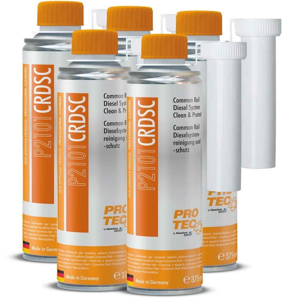 PRO TEC 5x Pro-Tec P2101 Common Rail Diesel-System Reinigung + Schutz / Protect 375ml