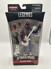 Marvel Legends Spider-Punk 6 Figure w Guitar Lizard BAF Wave Hasbro NEW