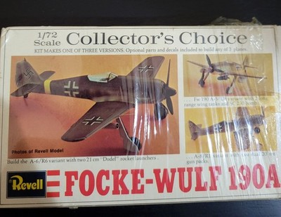 Revell  Fw-190A 1:72 Model Airplane Kit  H-62 MAKES 3 VERSIONS CHOICE 