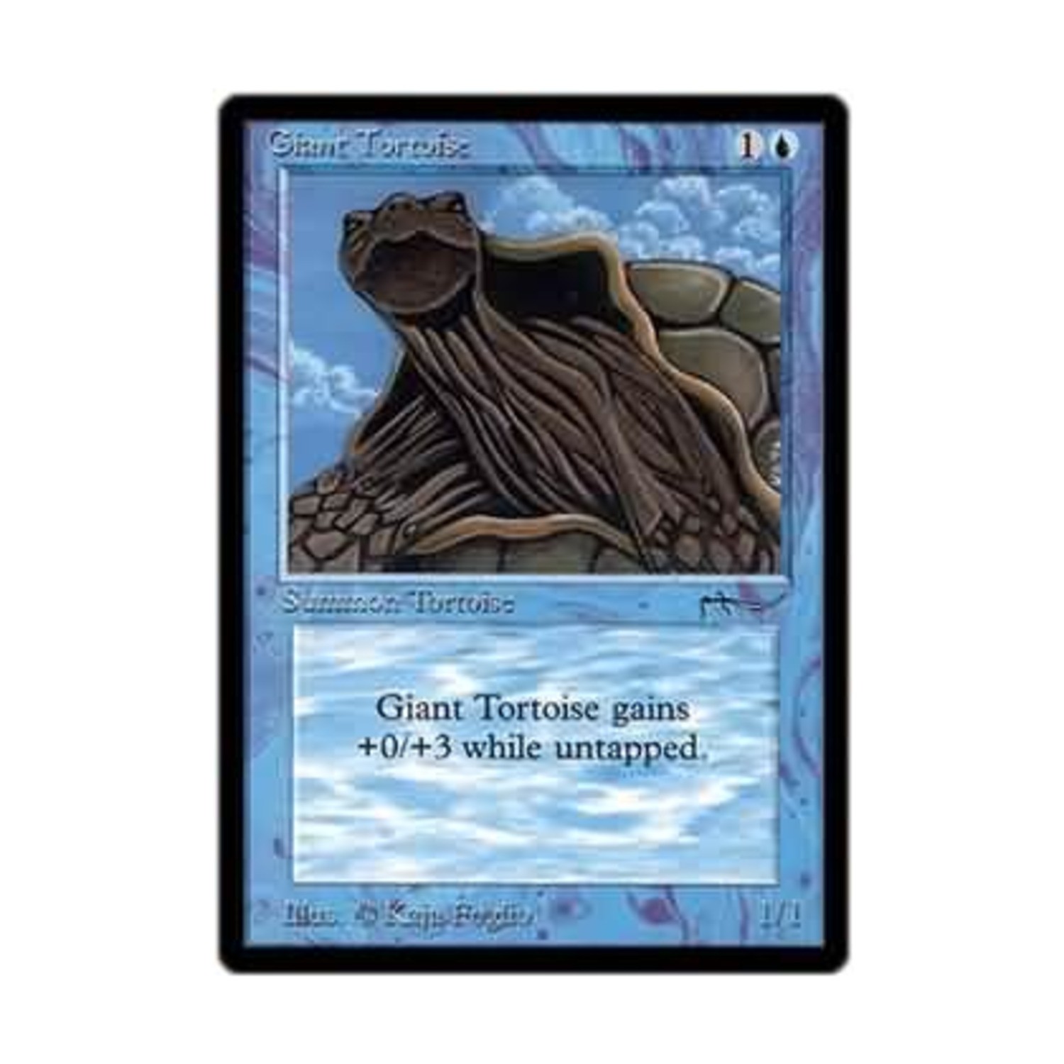 WotC MtG Arabian Nights Giant Tortoise - Light (C3) VG