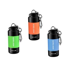 Small Flashlight LED Keychain Flashlight Rechargeable Mini Flashlight for Eme...