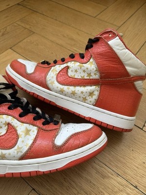 Nike Supreme Dunk High SB Orange 2003 Size 10 EU 44 Used 307385-181