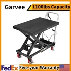 1100lbs Capacity Single Scissor Lift Table 32" Lifting Height Hydraulic Lift
